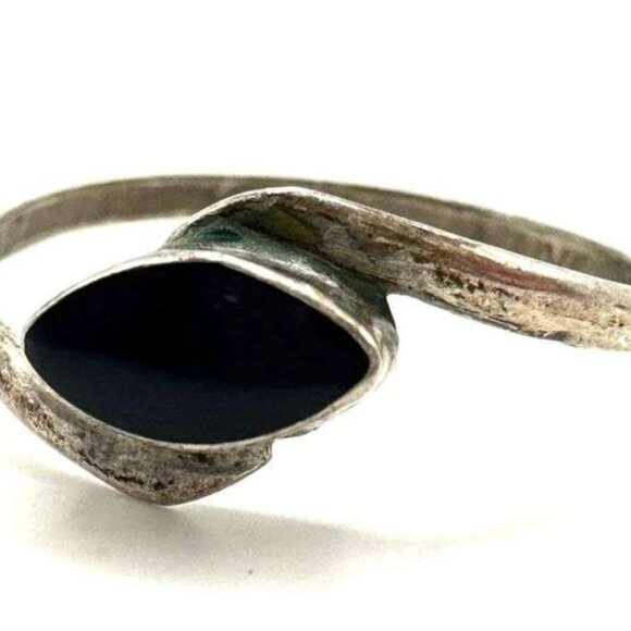 Vtg. Natalia V. Collister Sterling Silver Natural Stone Ring Size 7.5 - Picture 1 of 3